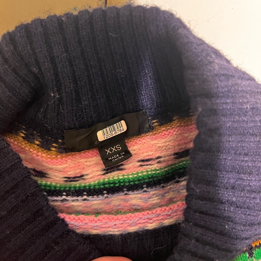 J. Crew Kris All Over Fair Isle Sweater XXS - Picture 9 of 9